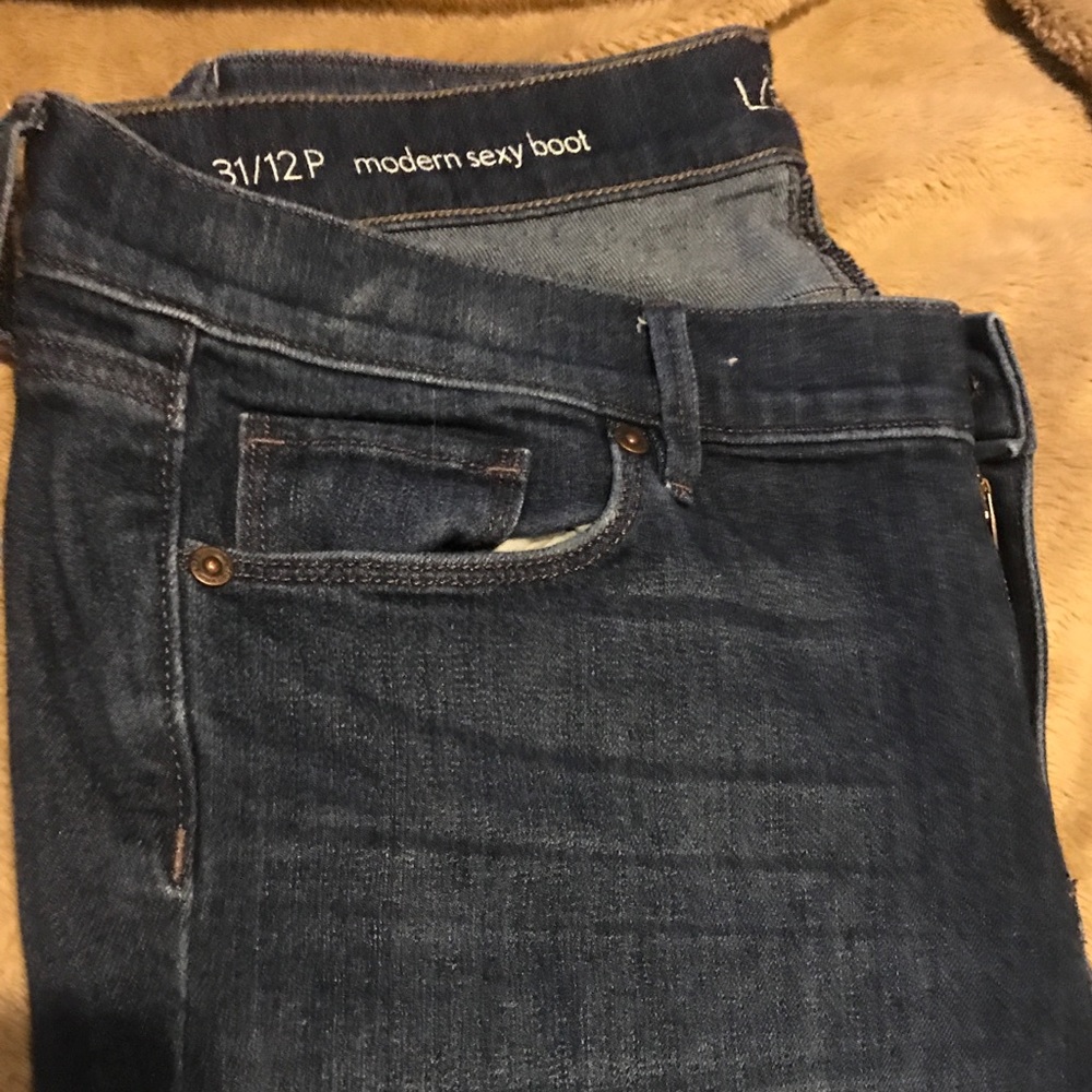 Loft 12p 31 modern sexy bootcut jean denim